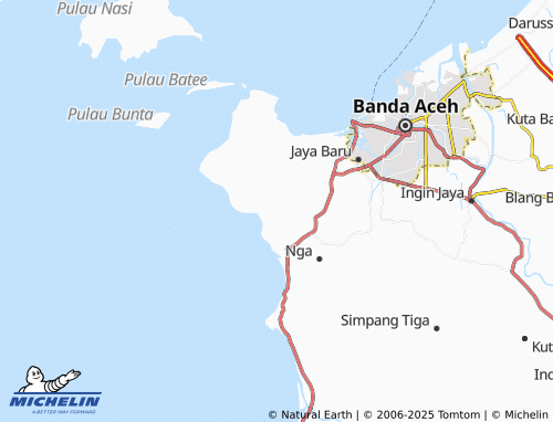 MICHELIN Meunasah Blang map - ViaMichelin