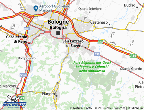 Mappa MICHELIN Ponticella - ViaMichelin