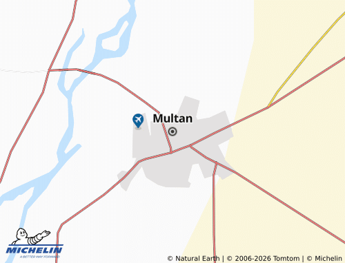 MICHELIN Multan map - ViaMichelin
