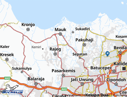 MICHELIN Tanjakan Mekar map - ViaMichelin