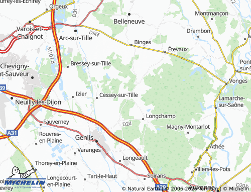 MICHELIN Chambeire map - ViaMichelin