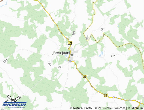 MICHELIN-Landkarte Järva-Jaani - ViaMichelin