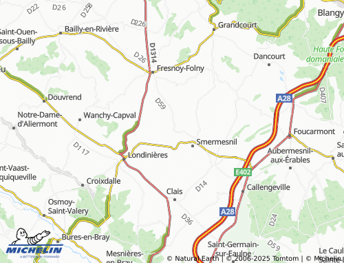 Kaart MICHELIN Saint-Pierre-des-Jonquières - ViaMichelin