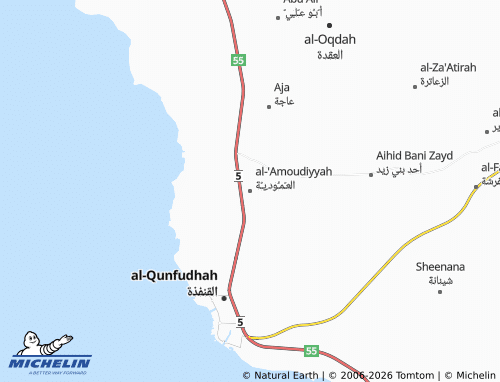 Carte MICHELIN al-'Amoudiyyah - ViaMichelin