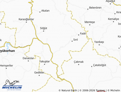 Mappa MICHELIN Çeki - ViaMichelin