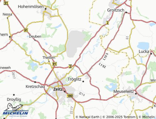 MICHELIN-Landkarte Bornitz - ViaMichelin