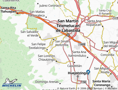 MICHELIN San Buenaventura Tecaltzingo map - ViaMichelin