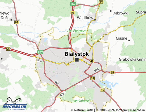 Carte MICHELIN Bialostoczek - ViaMichelin