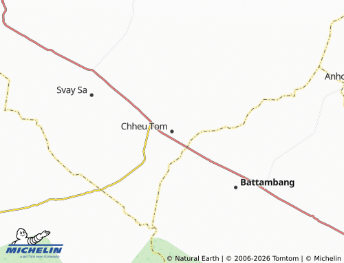 Carte MICHELIN Chheu Tom - ViaMichelin