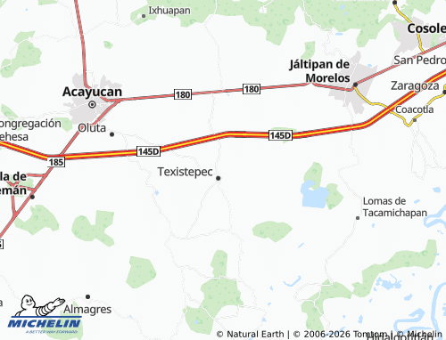 Mapa MICHELIN Olmeca - ViaMichelin