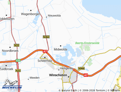 Mappa MICHELIN Midwolda - ViaMichelin