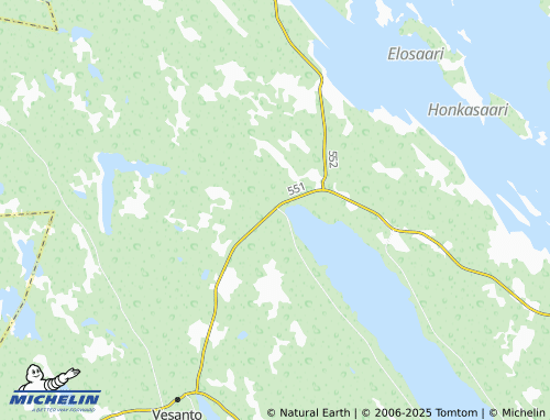 MICHELIN Niinivesi map - ViaMichelin