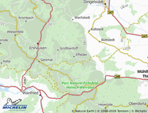 Mappa MICHELIN Effelder - ViaMichelin