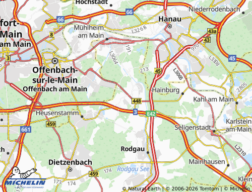 MICHELIN Obertshausen map - ViaMichelin