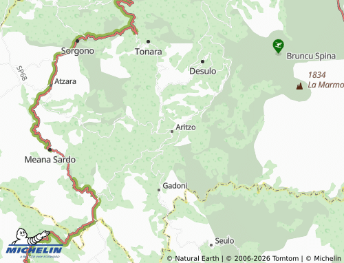 Mapa MICHELIN Aritzo - ViaMichelin