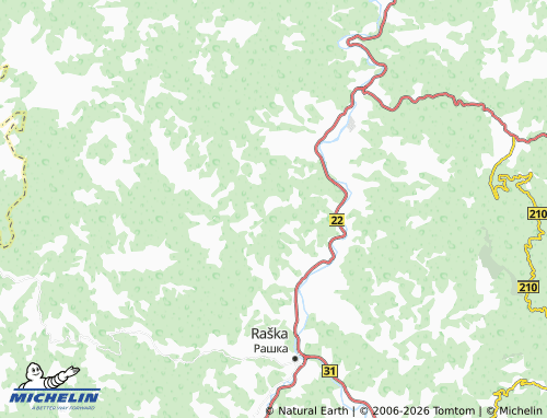 Carte MICHELIN Brvenica - ViaMichelin