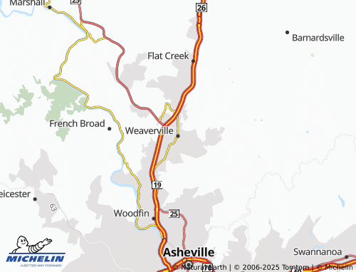 MICHELIN-Landkarte Weaverville - ViaMichelin