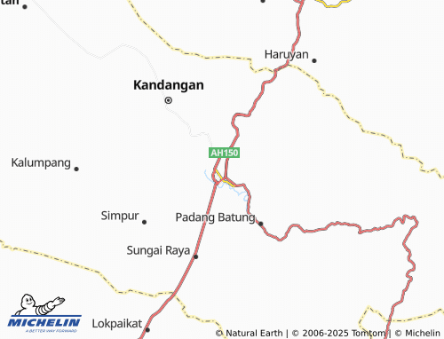 MICHELIN Kandangan Utara map - ViaMichelin
