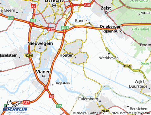 MICHELIN-Landkarte Houten - ViaMichelin