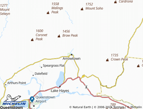Mapa MICHELIN Arrowtown - ViaMichelin