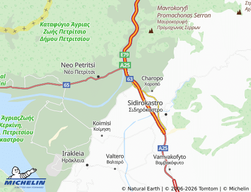 Carte MICHELIN Strymonochori - ViaMichelin