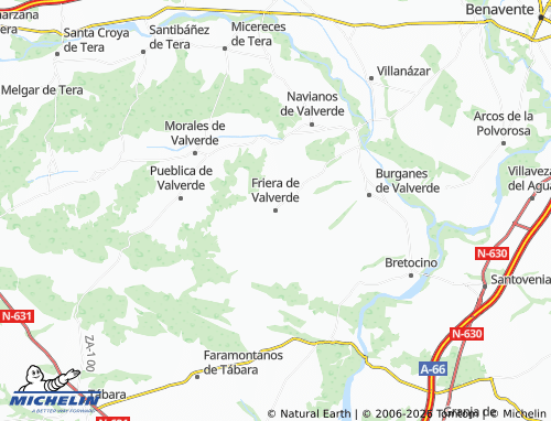 MICHELIN-Landkarte Friera de Valverde - ViaMichelin