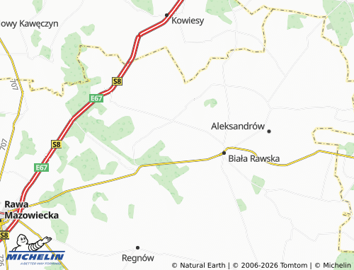 MICHELIN Marianów map - ViaMichelin