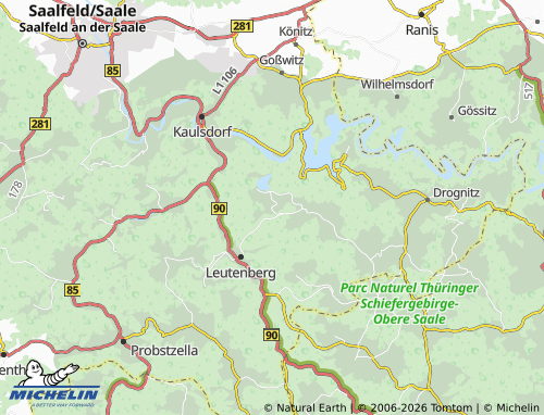 MICHELIN Munschwitz map - ViaMichelin