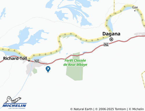 MICHELIN Keur Mbaye map - ViaMichelin