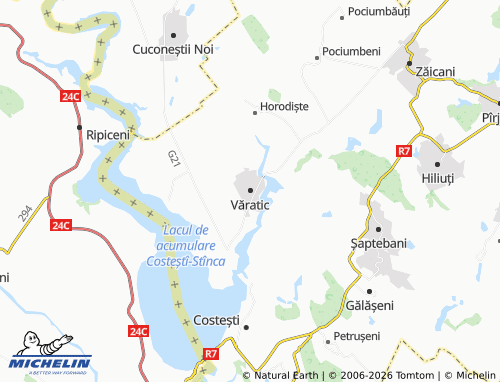 Kaart MICHELIN Văratic - ViaMichelin