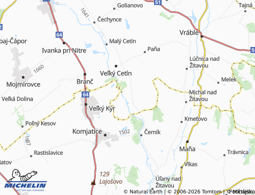MICHELIN Vinodol map - ViaMichelin