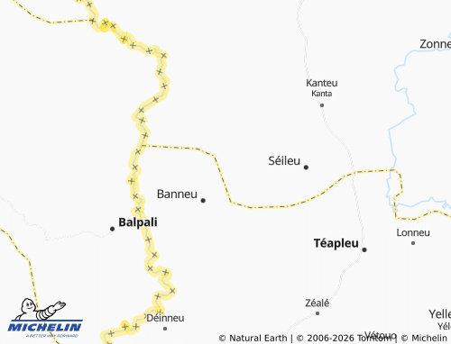 MICHELIN-Landkarte Zonguétouo - ViaMichelin