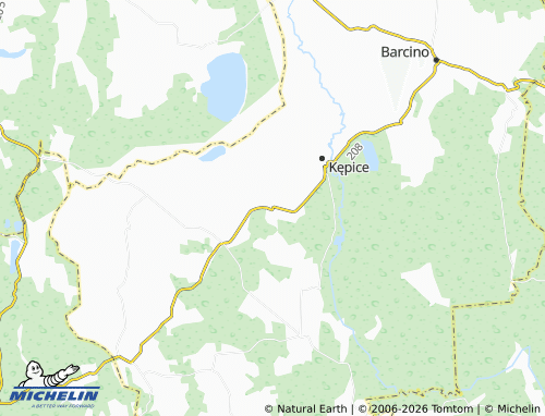 MICHELIN-Landkarte Warcino - ViaMichelin