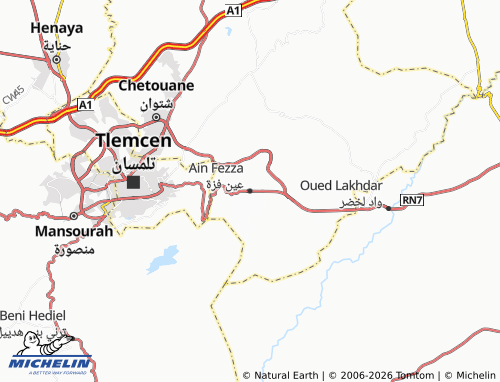 Carte MICHELIN Ain Fezza - ViaMichelin
