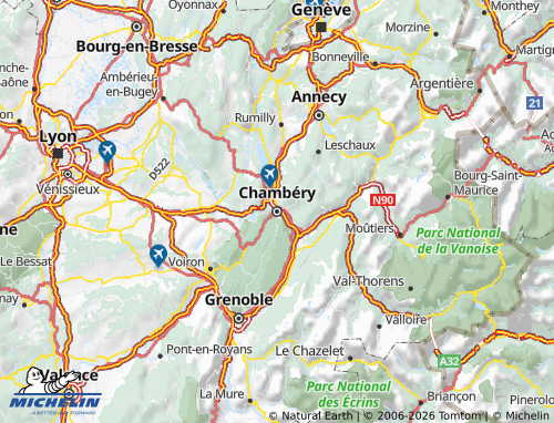 Mappa MICHELIN Savoia - ViaMichelin