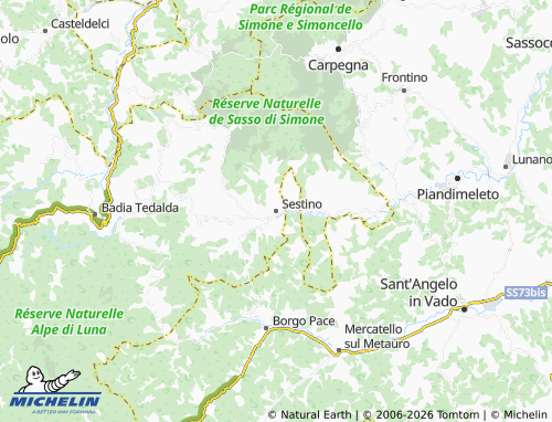 Mappa MICHELIN Sestino - ViaMichelin