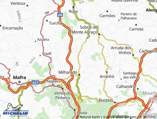 Mapa MICHELIN Casal Novo - ViaMichelin
