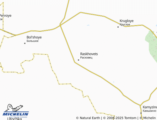 MICHELIN Raskhovets map - ViaMichelin
