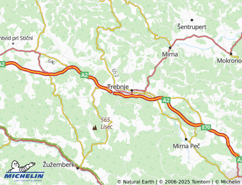 Kaart MICHELIN Benečija - ViaMichelin