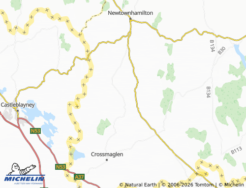 MICHELIN Cullyhanna map - ViaMichelin