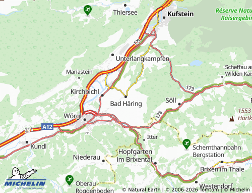Carte MICHELIN Bad Häring - ViaMichelin