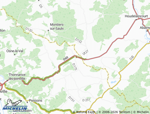 Mapa MICHELIN Saudron - ViaMichelin