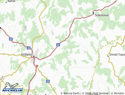 Mapa MICHELIN Kloštar Vojakovački - ViaMichelin