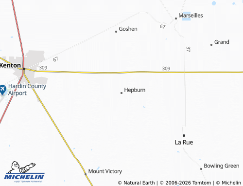 Mapa MICHELIN Hepburn - ViaMichelin