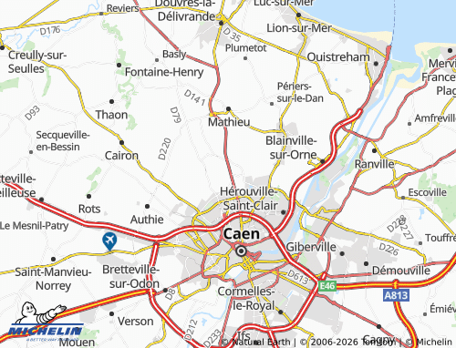 MICHELIN Épron map - ViaMichelin