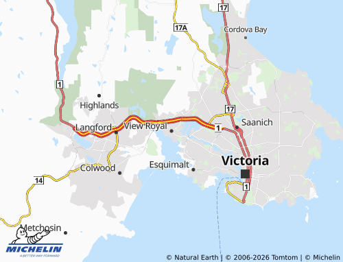 Mapa MICHELIN View Royal - ViaMichelin