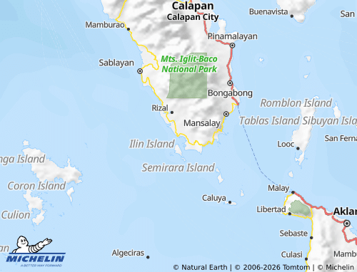 Mappa MICHELIN Occidental Mindoro - ViaMichelin