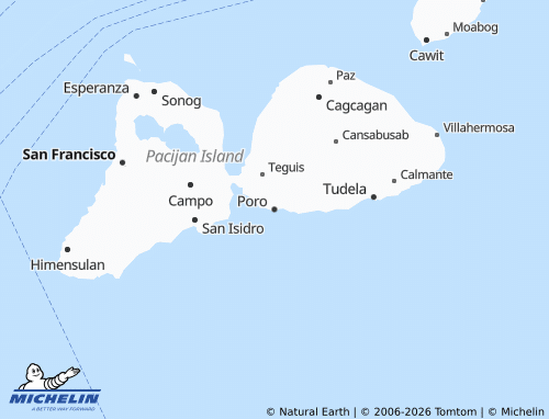 MICHELIN Poro map - ViaMichelin