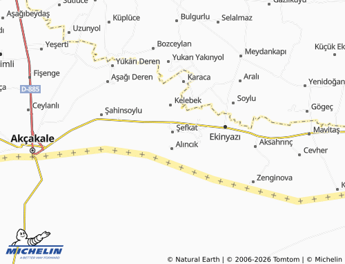 MICHELIN Şefkat map - ViaMichelin