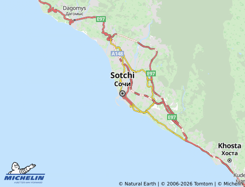 MICHELIN-Landkarte Sotschi - ViaMichelin